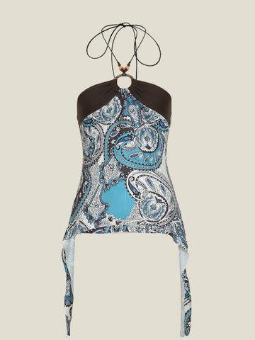 Thedora Beaded Halter Top
