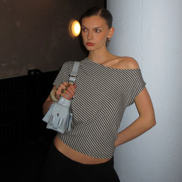 Lina Off Shoulder Stripe Top