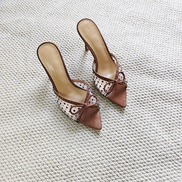 Aleeza Rhinestone Bow Heels