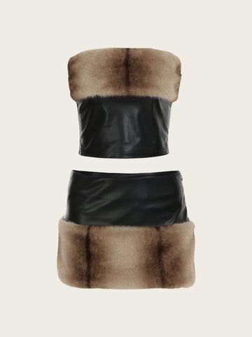 Sienna Faux Fur Two-Piece Set