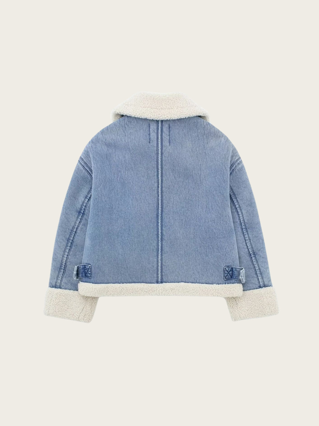 Nashley Sherpa-Lined Denim Jacket