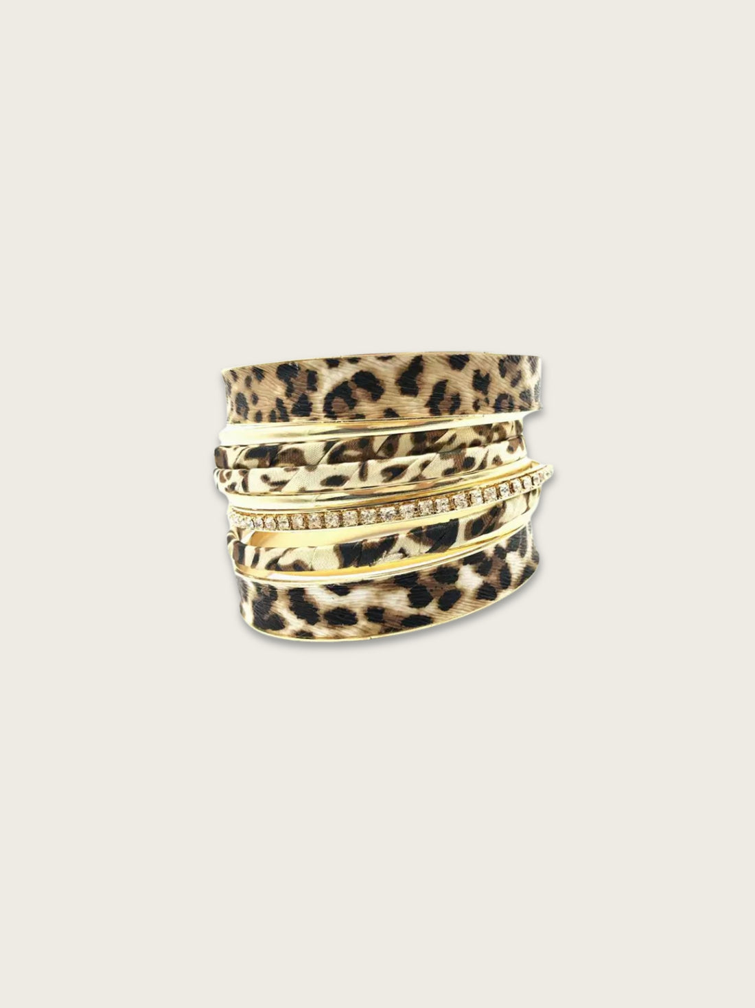 Malia Leopard Bangle Set