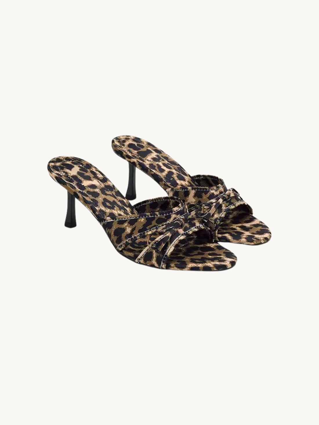 Bliss Leopard Print Heeled Sandals