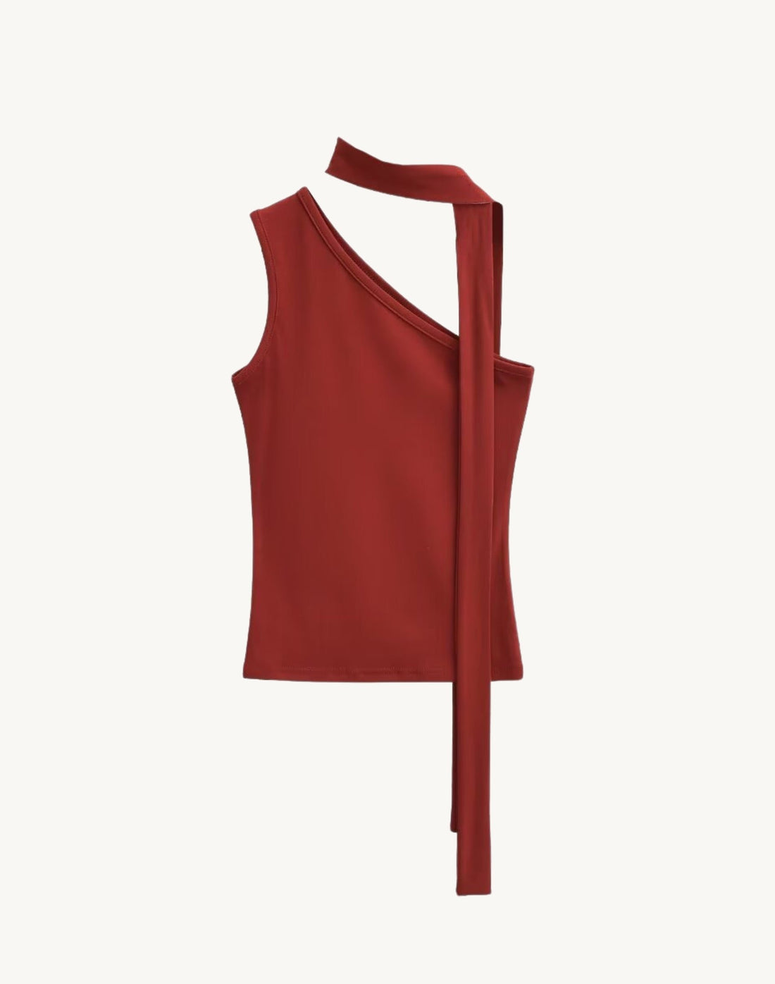 Gia Asymmetric Scarf Neck Top