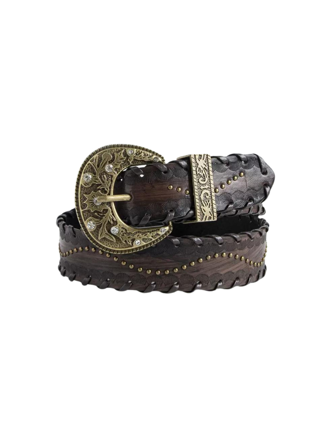 Western Braided Leather Belt