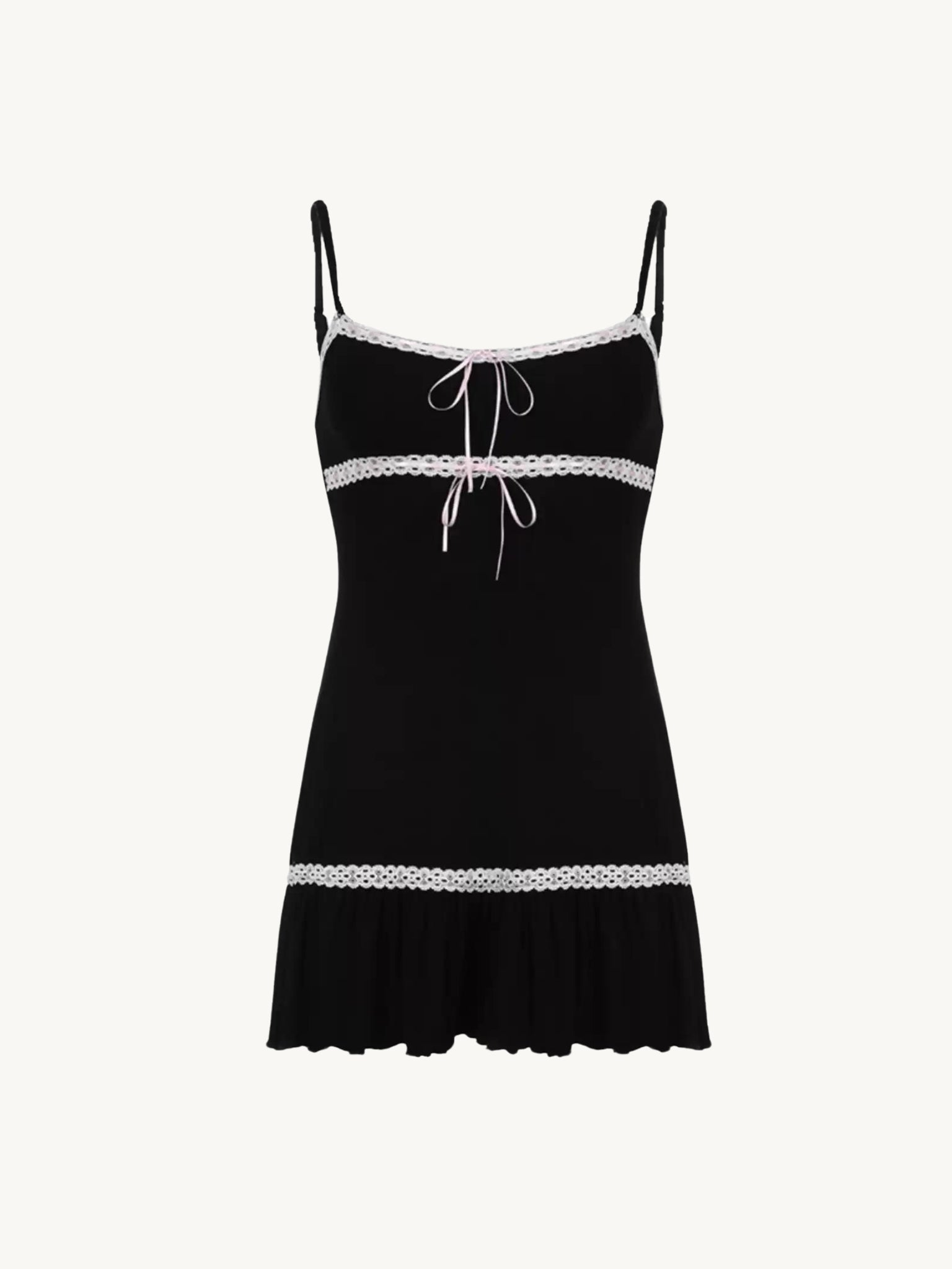 Amelia Lace Detail Mini Dress