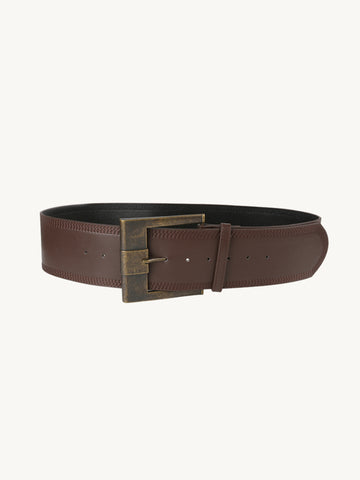 Unity Faux Leather Retro Buckle Belt