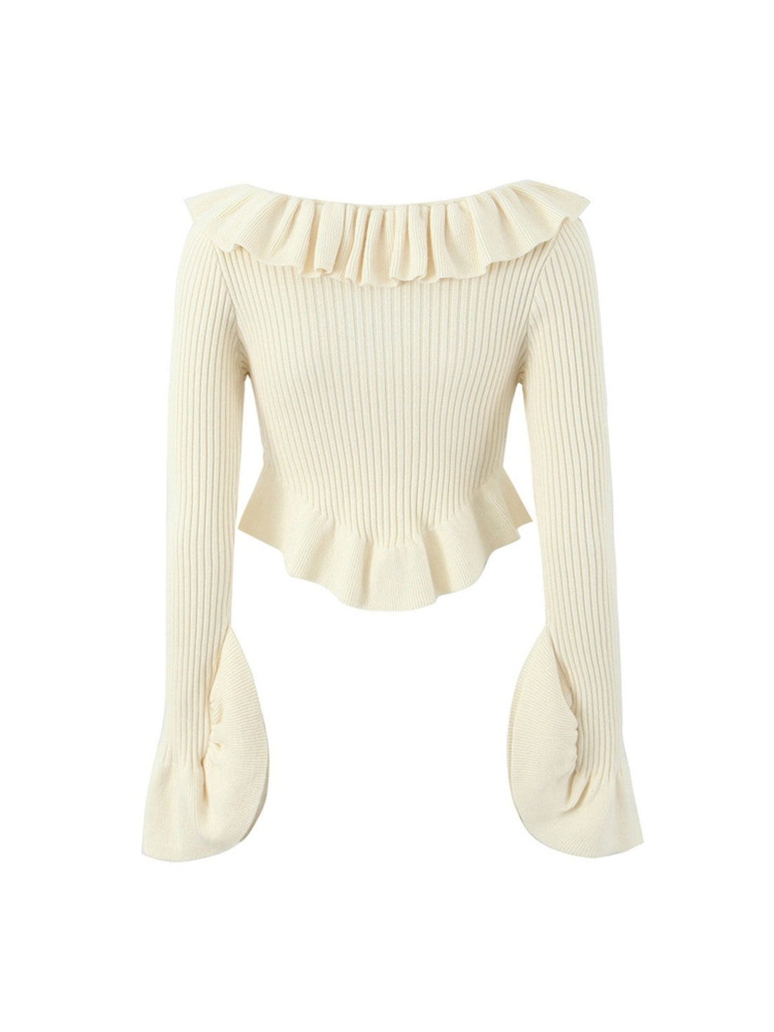 Sharon Knit Ruffle Sweater