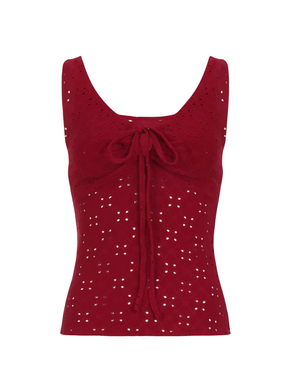 Perl Eyelet Camisole Top