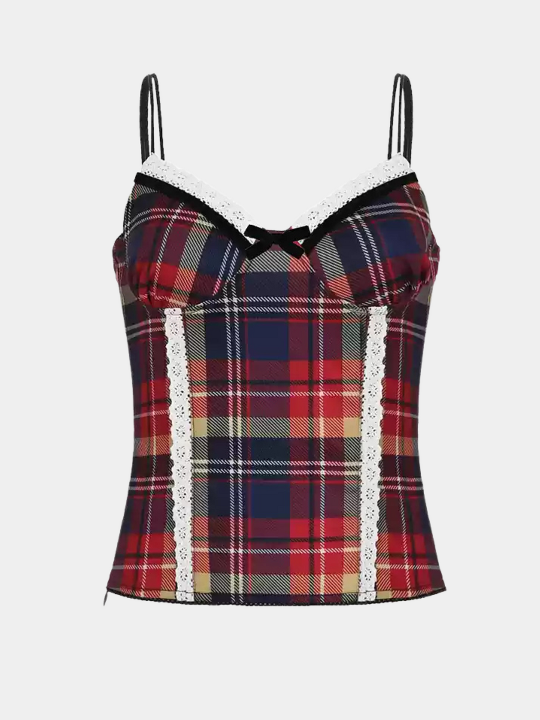 Reeve Lace Trim Retro Corset Top