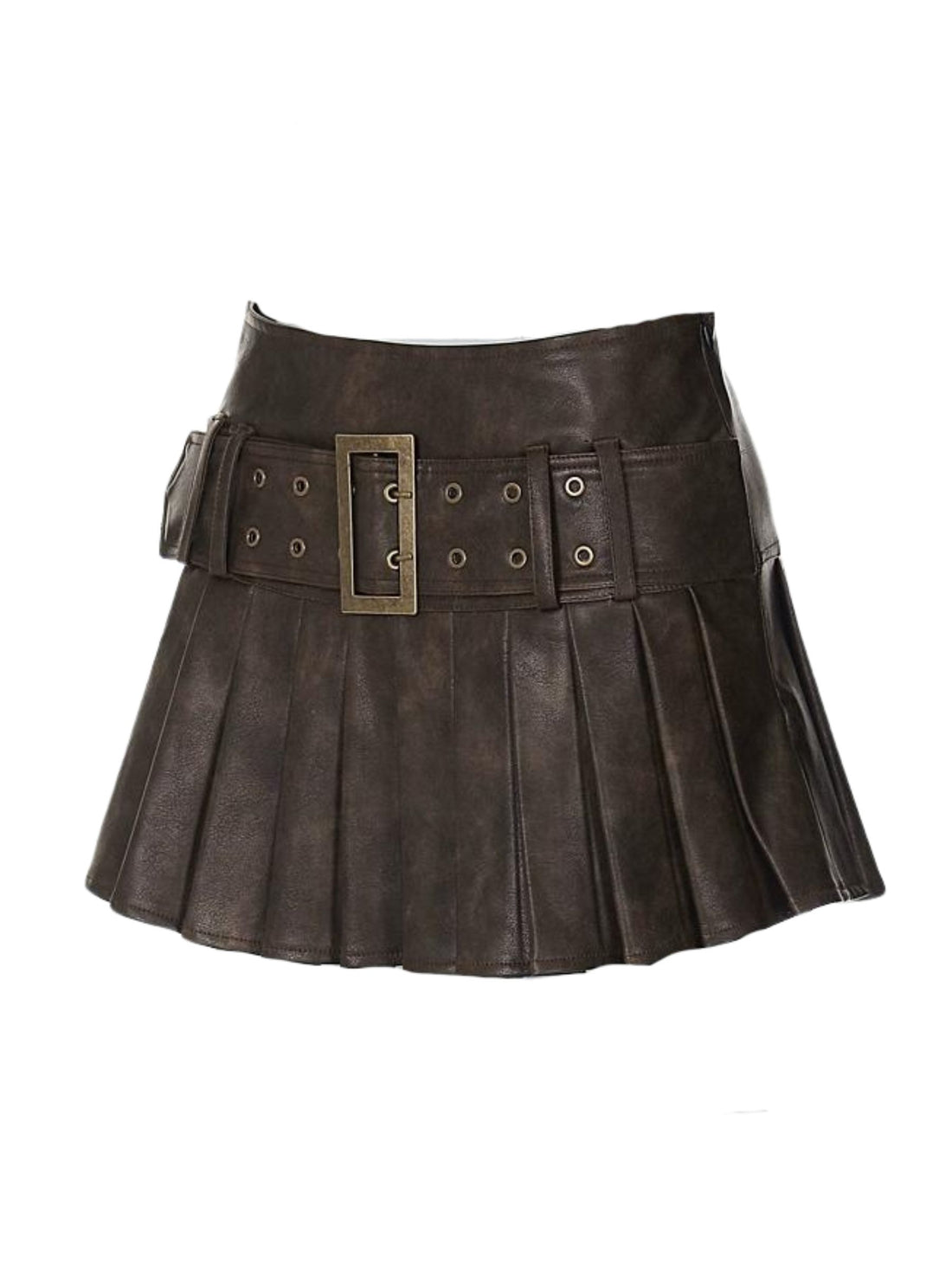 Reem Faux Leather Mini Skirt