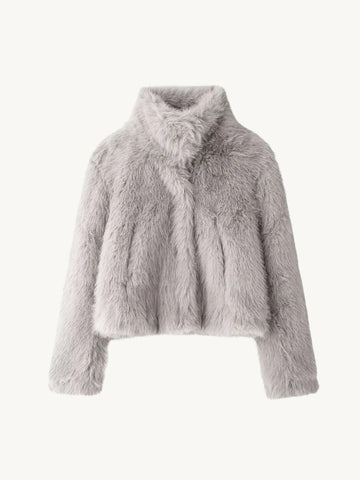 Haley Faux Fur Crop Jacket