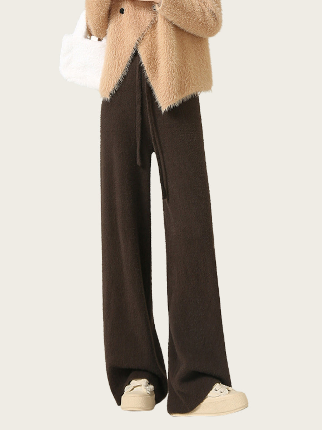 Nena Cozy Fleece Wide-Leg Pants