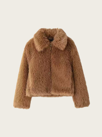 Greer Faux Fur Teddy Jacket