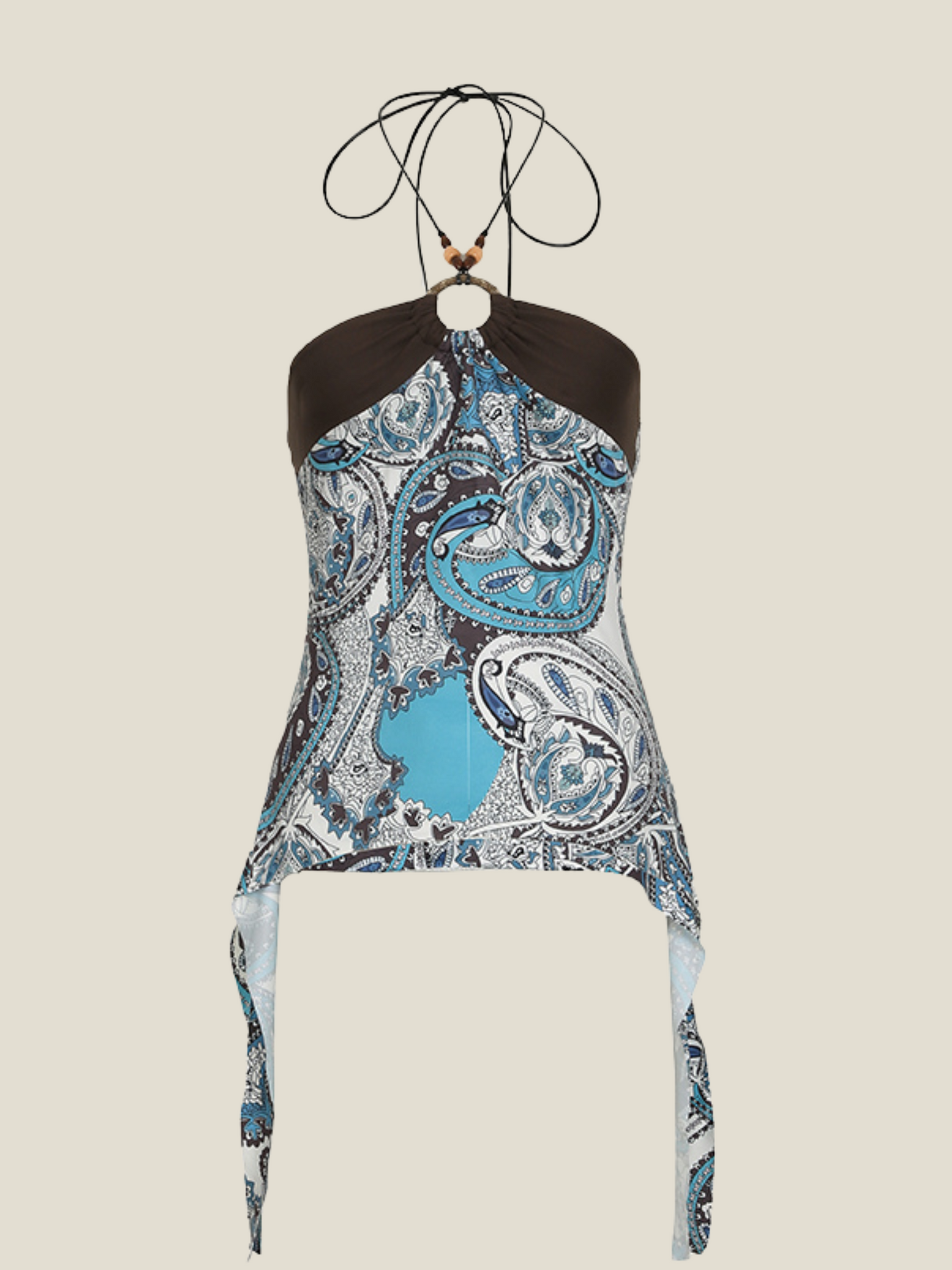 Thedora Beaded Halter Top