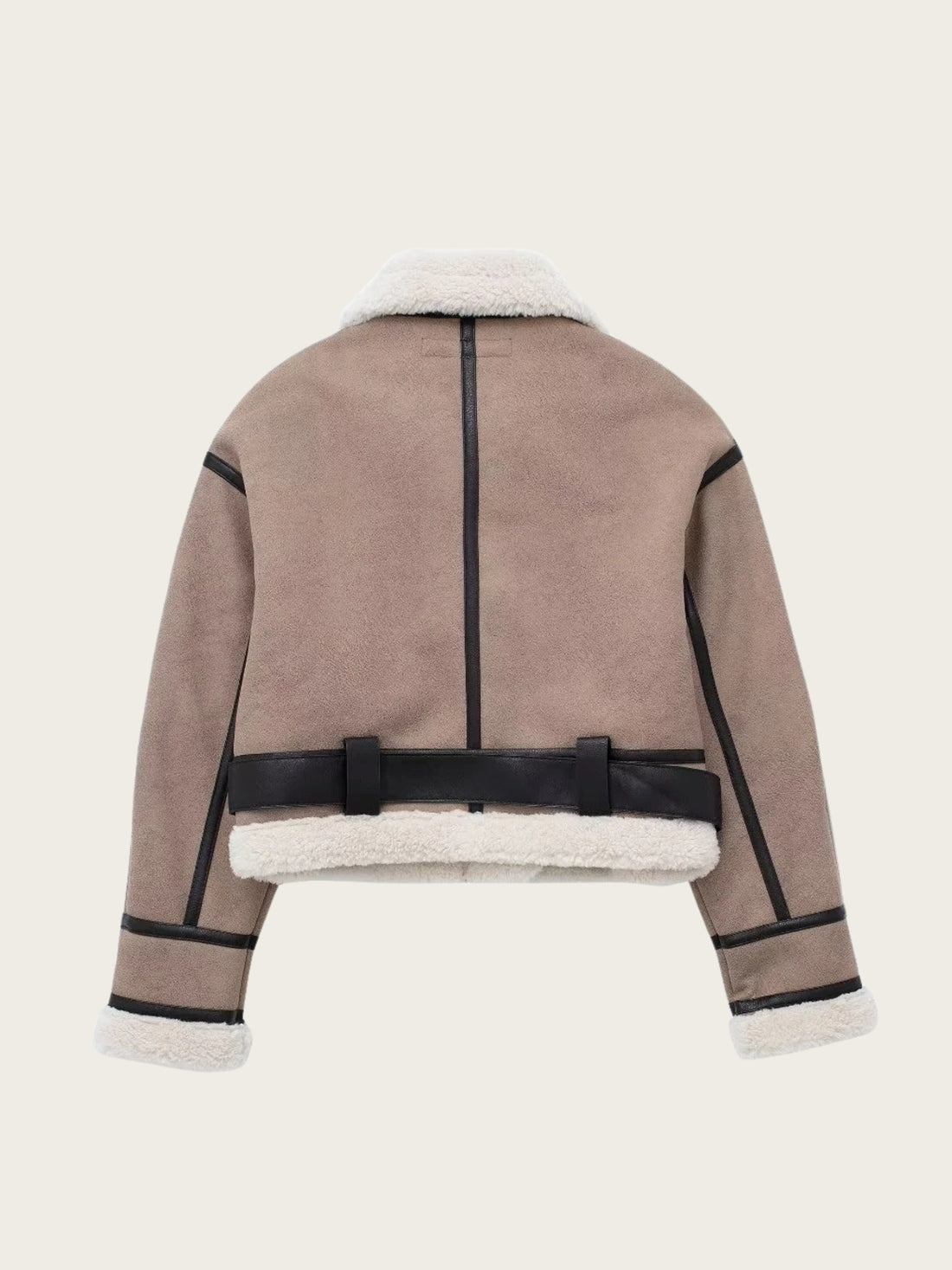 Debbie Sherpa-Lined Aviator Jacket