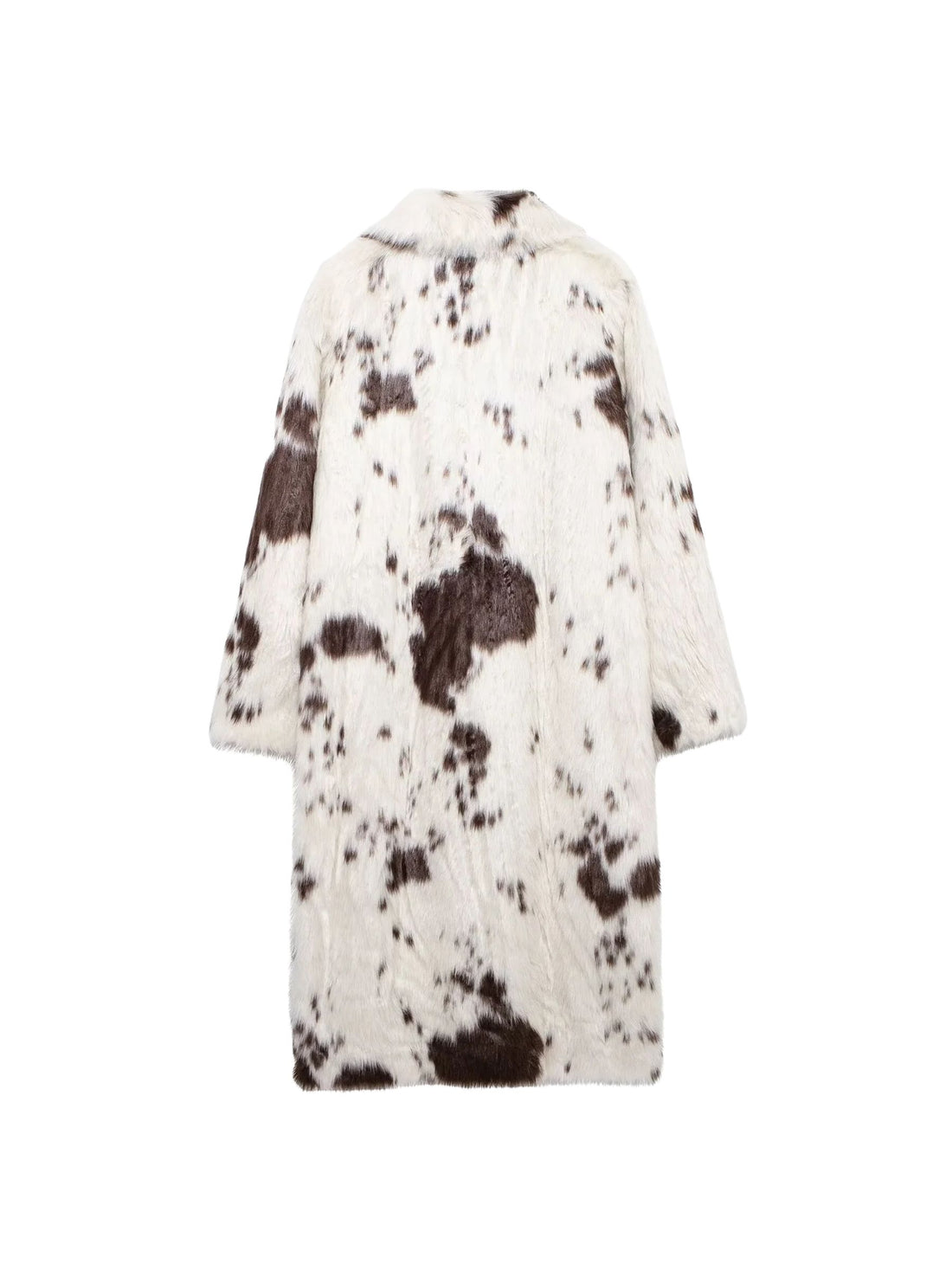 Teya Faux Fur Cow Print Coat