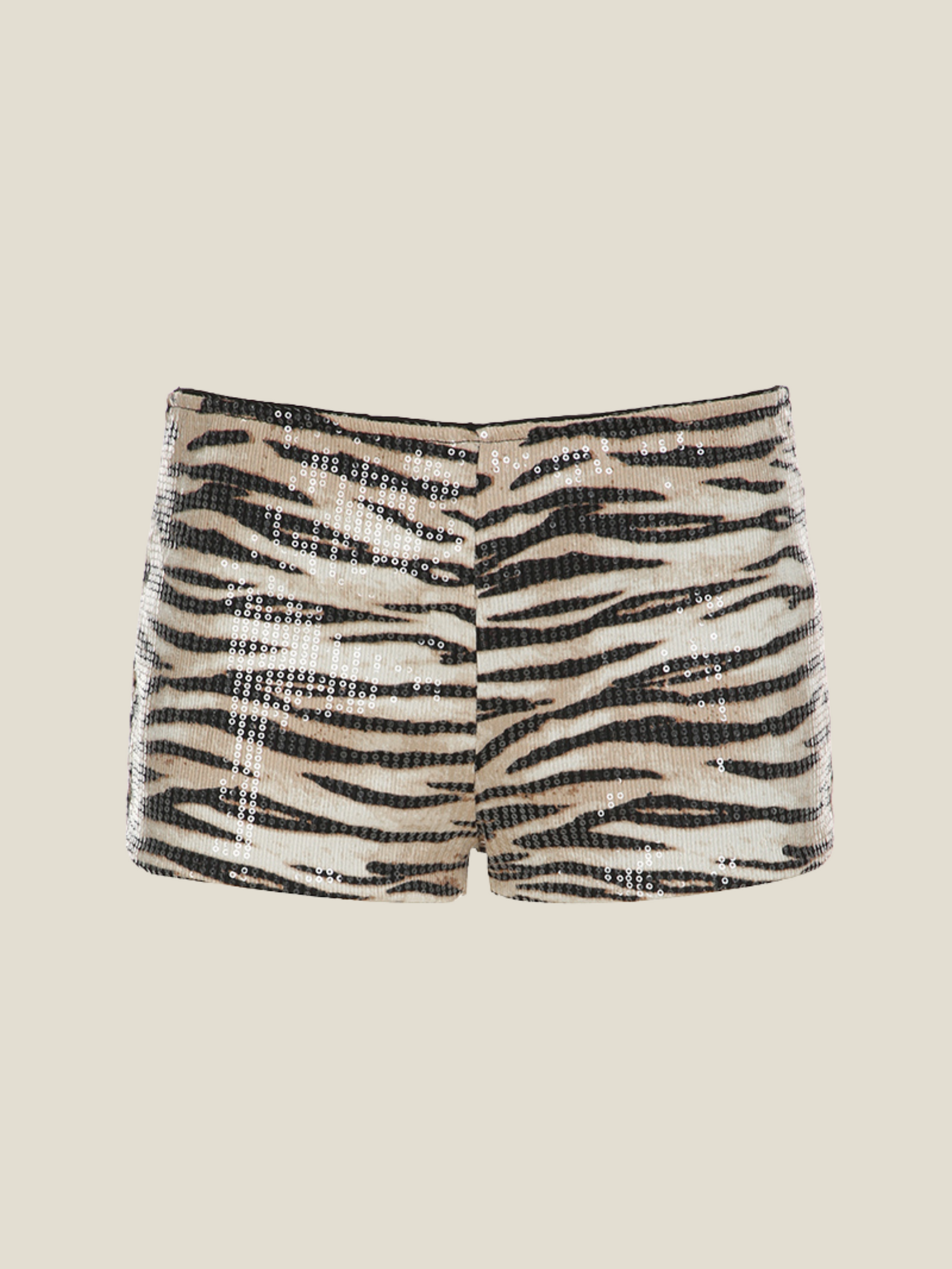 Adele Sequin Zebra Shorts