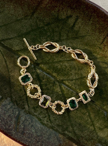 Shay Emerald Crystal Bracelet