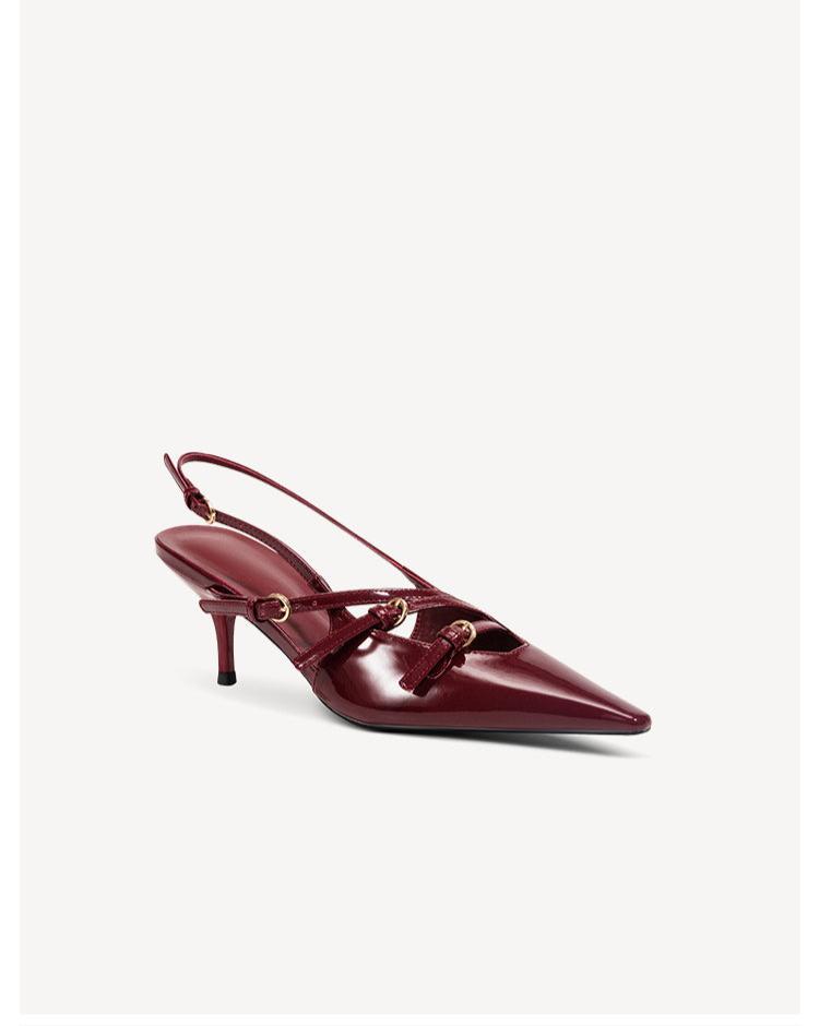 Emily Patent Leather Strappy Heels