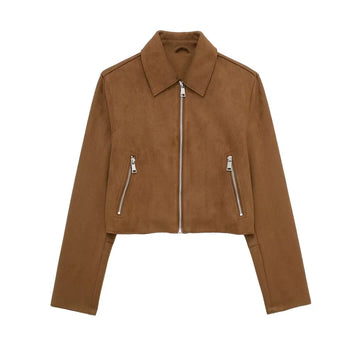 Wrenna Faux Suede Jacket