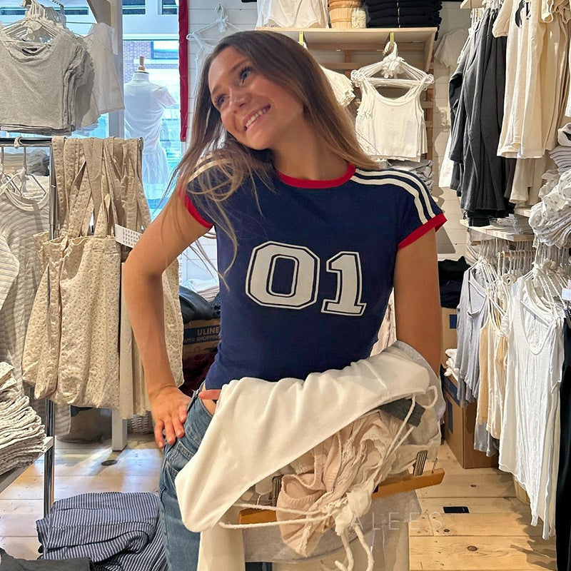 Drea Sporty Crop T-Shirt