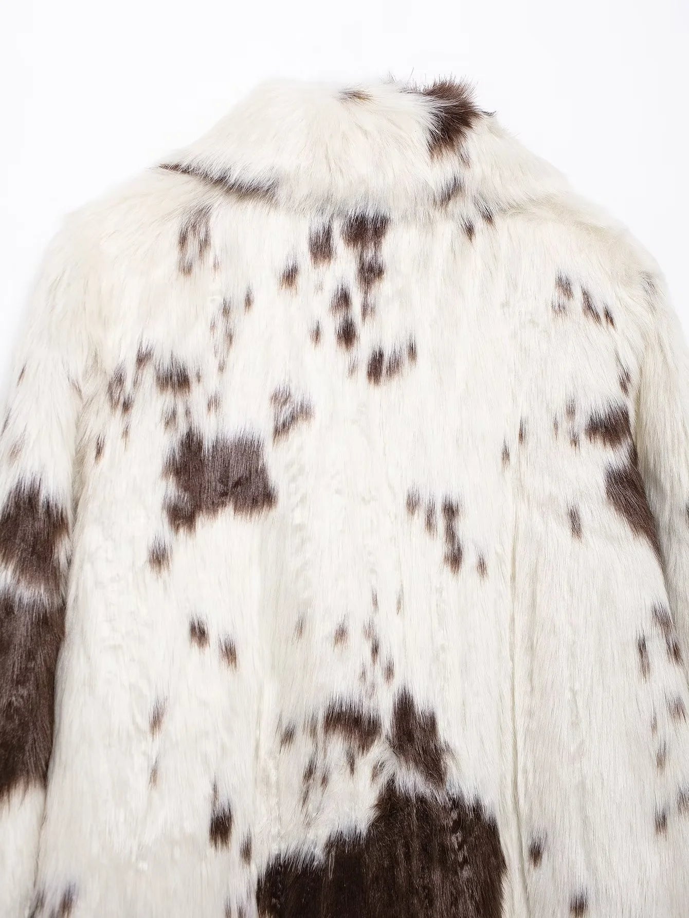 Teya Faux Fur Cow Print Coat