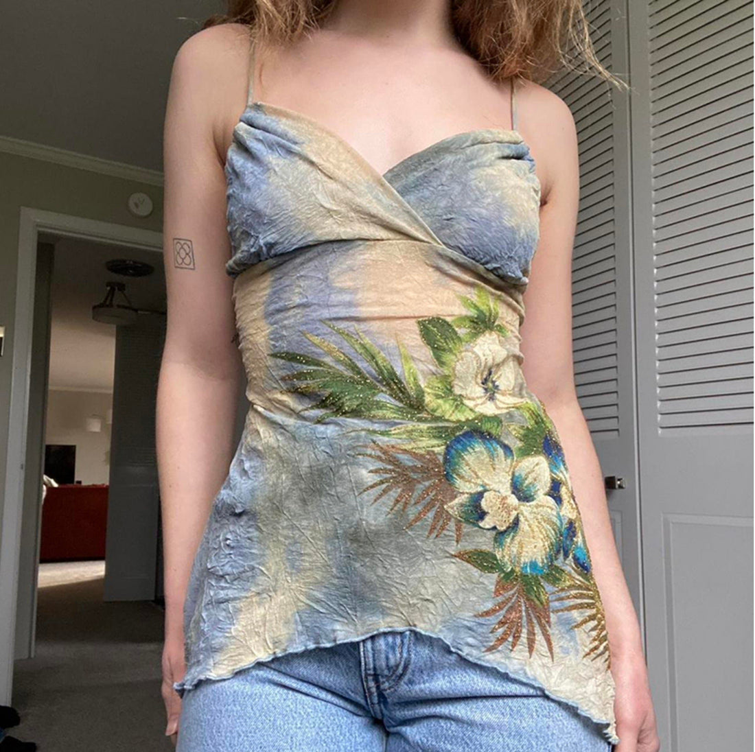 Isla Floral Velvet Cami Top