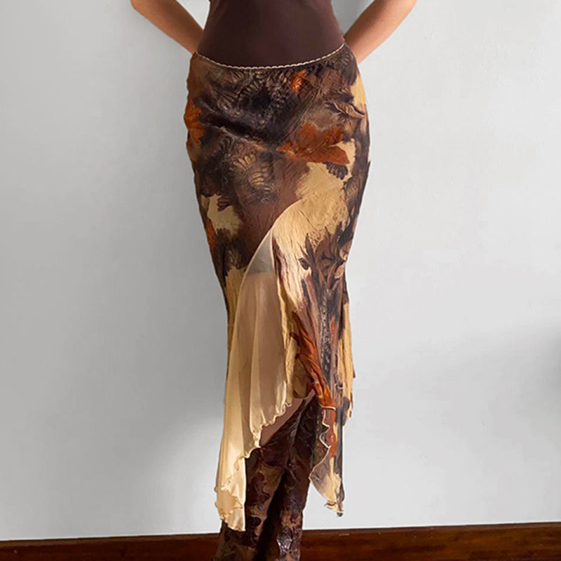 Zanya Asymmetric Maxi Skirt