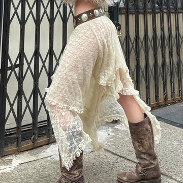 Avalyn Lace Midi Skirt