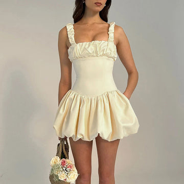 Ashleen Balloon Skirt Mini Dress