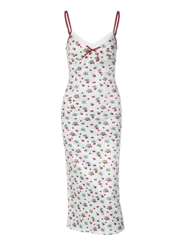 Darely Cherry Print Maxi Dress