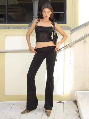 Lea Low Waist Flare Pants