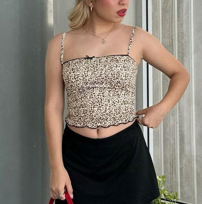 Grecia Leopard Print Top