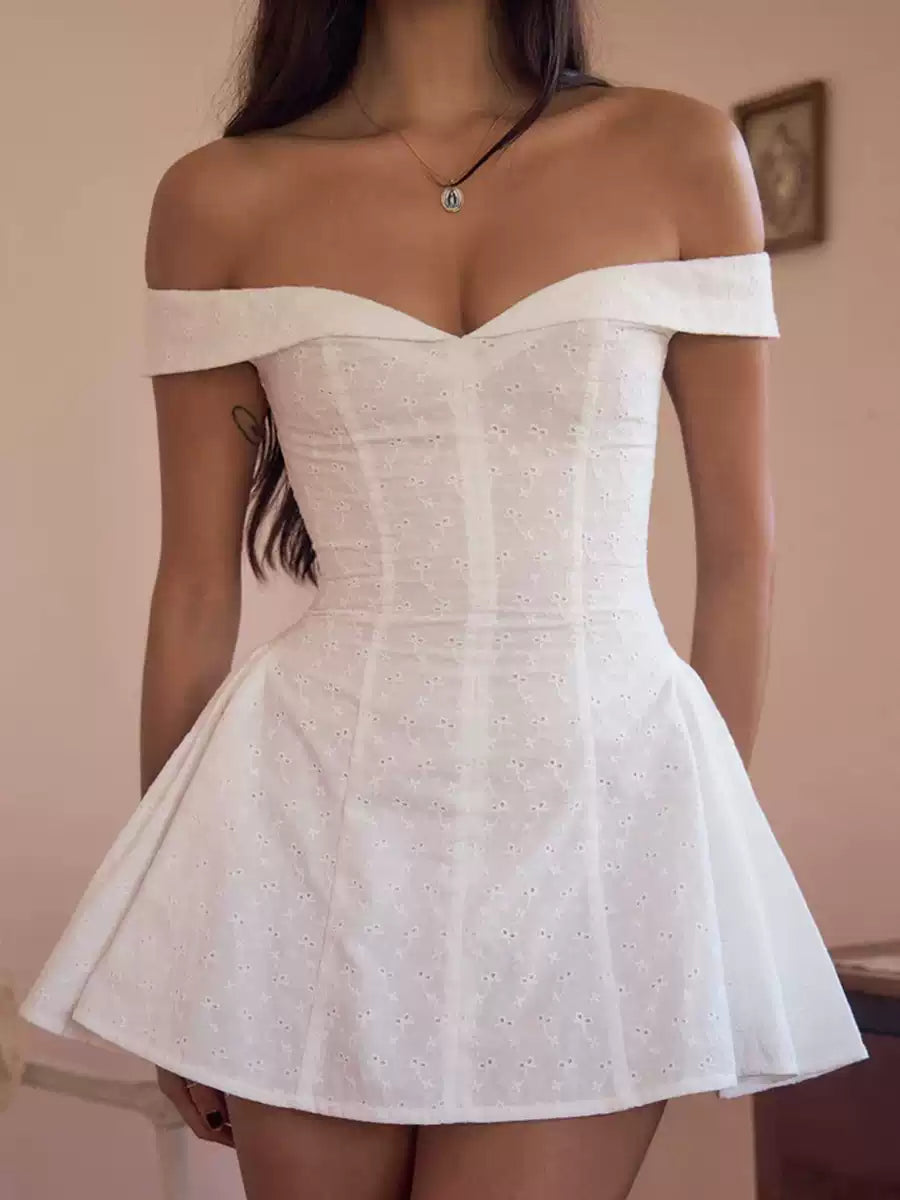 Renata Off Shoulder Corset Mini Dress