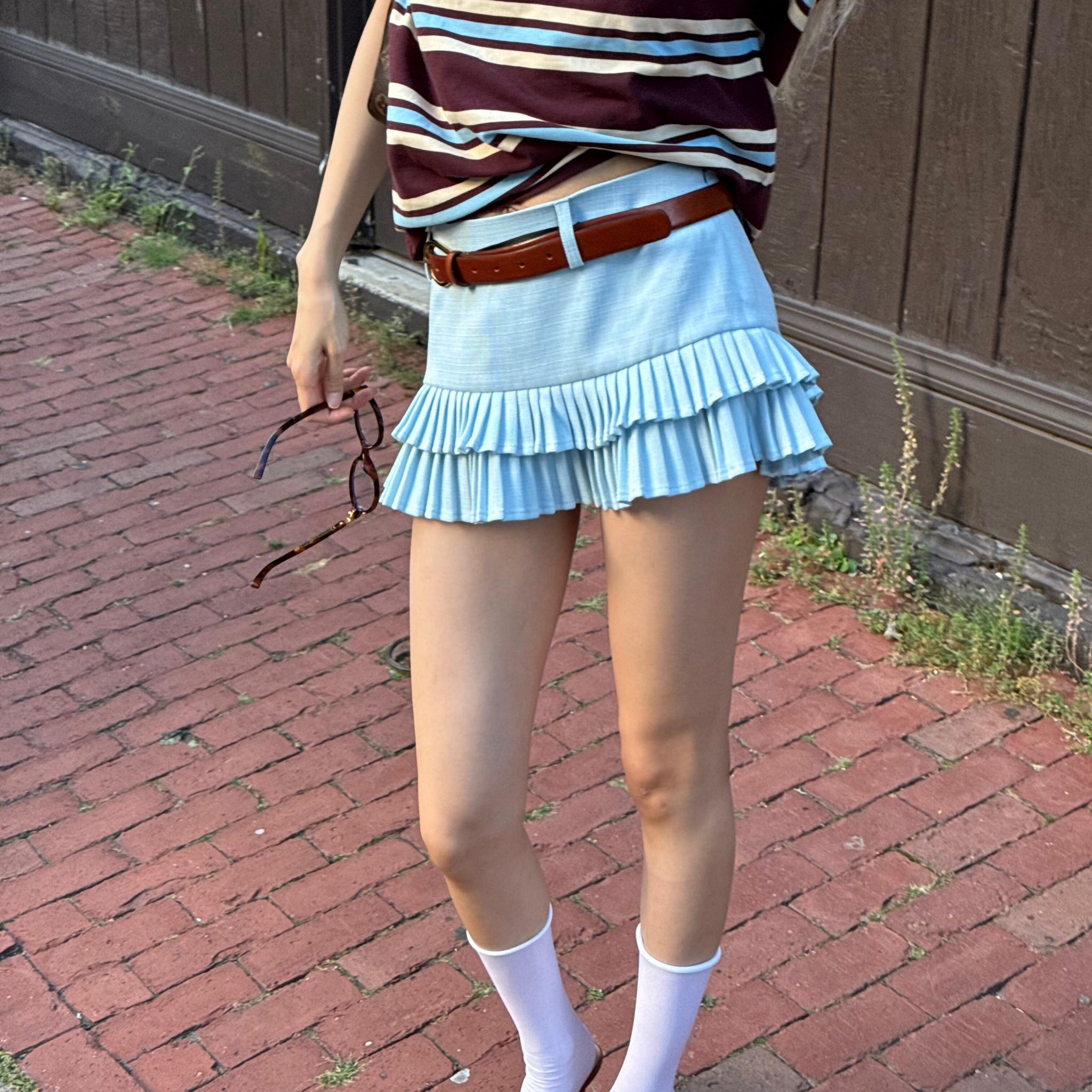 Felicity Pleated Mini Skirt Shorts