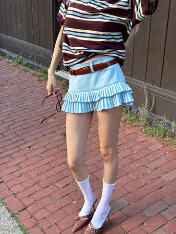 Felicity Pleated Mini Skirt Shorts