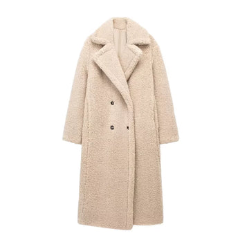 Royal Faux Fur Loose Maxi Coat