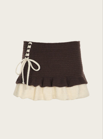 Clara Knitted Ruffle Skirt