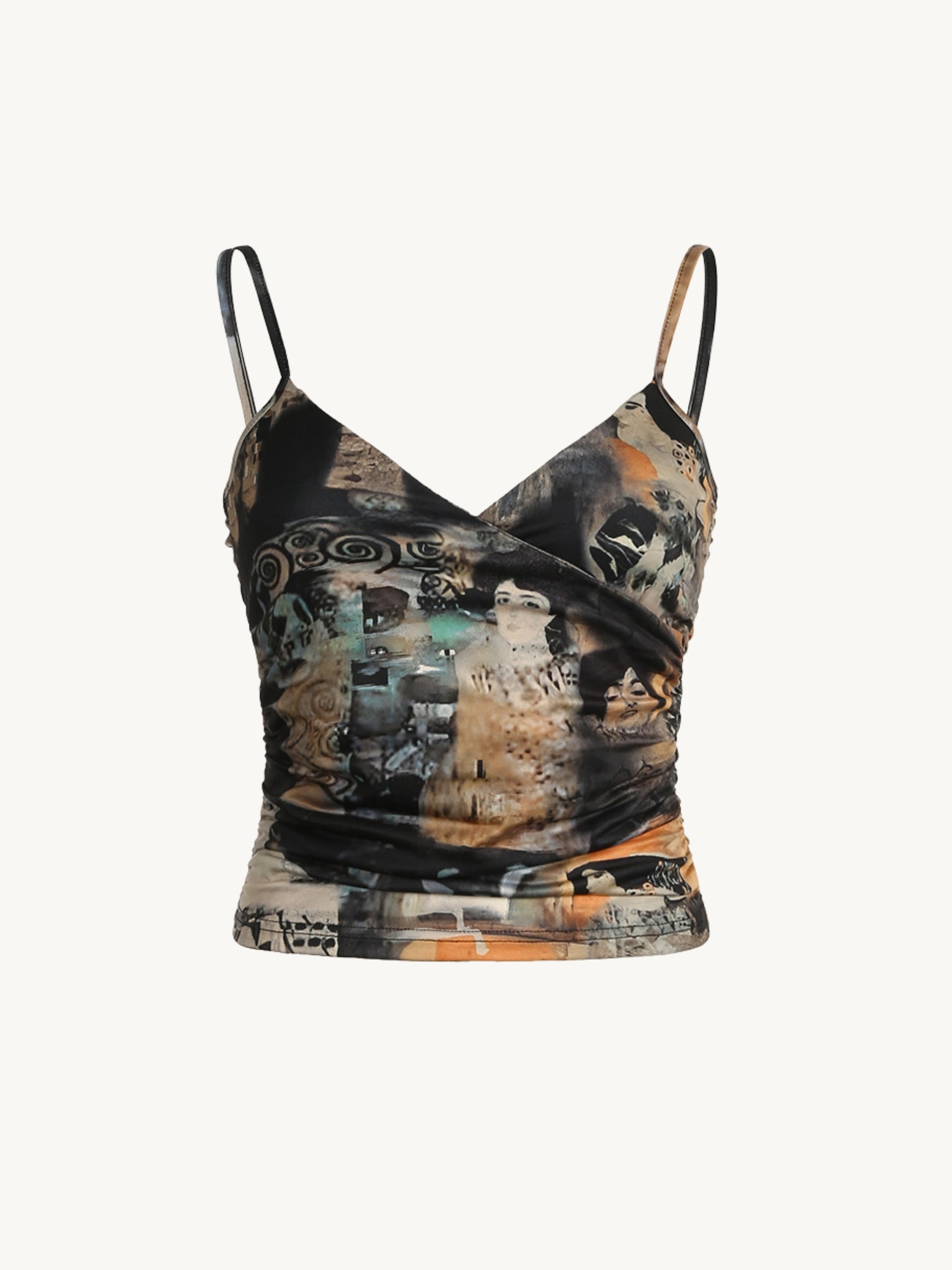 Chastity Abstract Print Cami Top