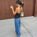 Aivah Sheer Polka Dot Halter Top