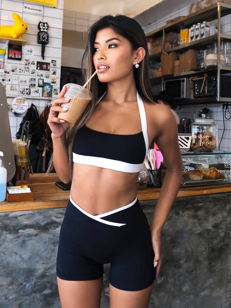 Amara Halter Contrast Short Set