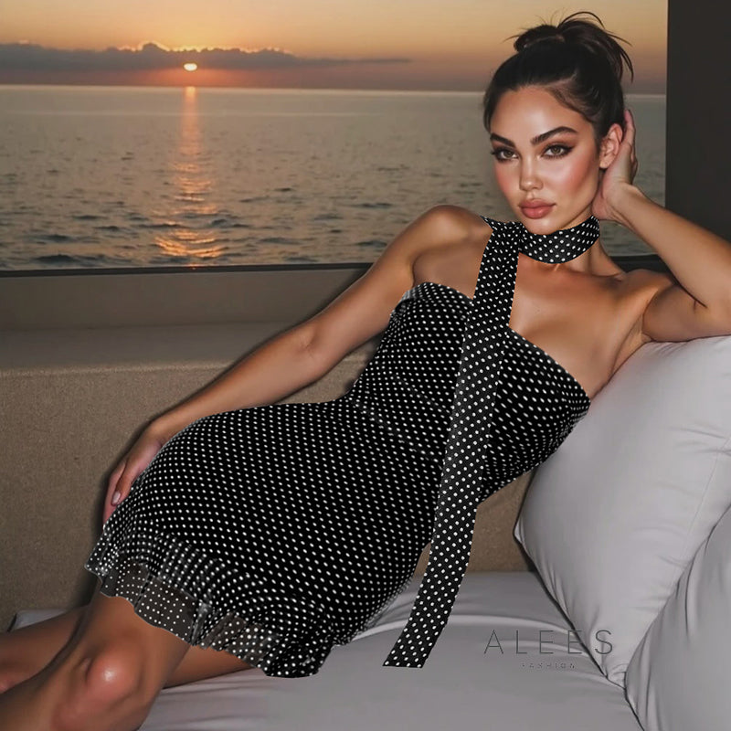 Chanel Polka Dot Skirt Set