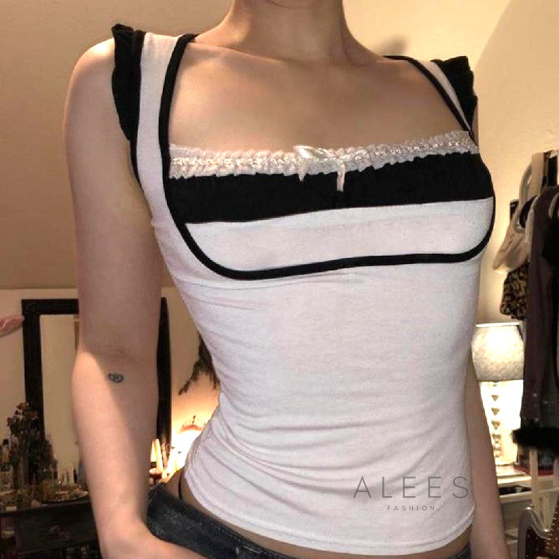 Lillia Contrast Square Camisole