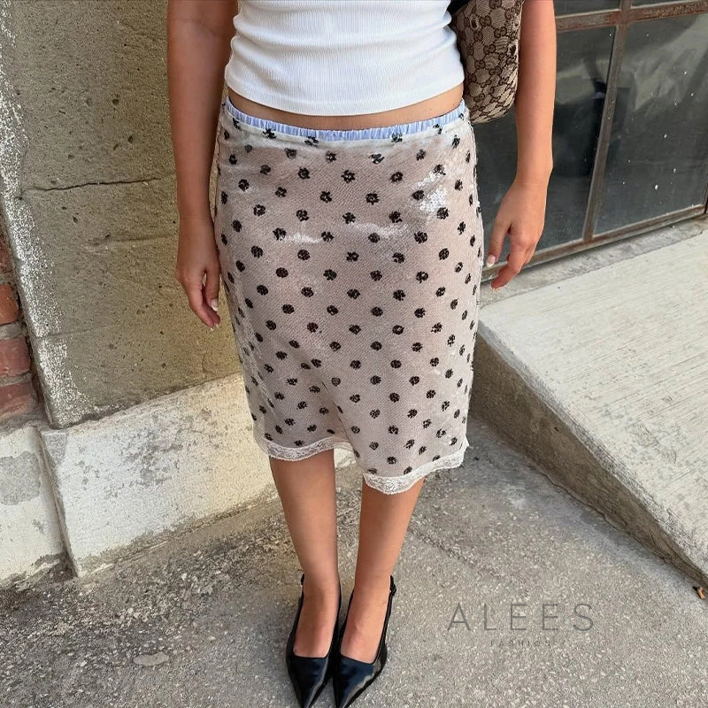 Princess Glitter Polka Dot Skirt
