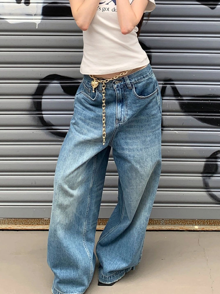 Rita Washed Wide-Leg Jeans