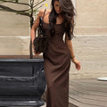 Yoana Backless Slit Maxi Dress