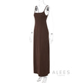 Yoana Backless Slit Maxi Dress