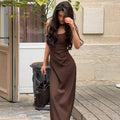 Yoana Backless Slit Maxi Dress