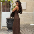 Yoana Backless Slit Maxi Dress